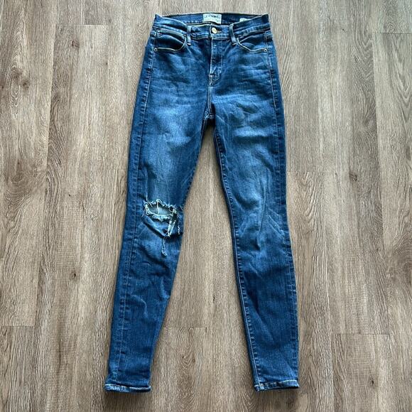 FRAME Denim Le High Skinny Jeans - Picture 2 of 8